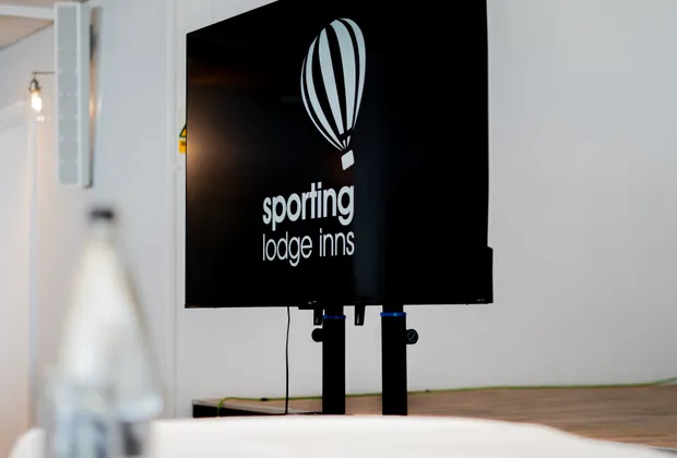 Meeting room with presentation screen at Sporting Lodge Inns Middlesbrough