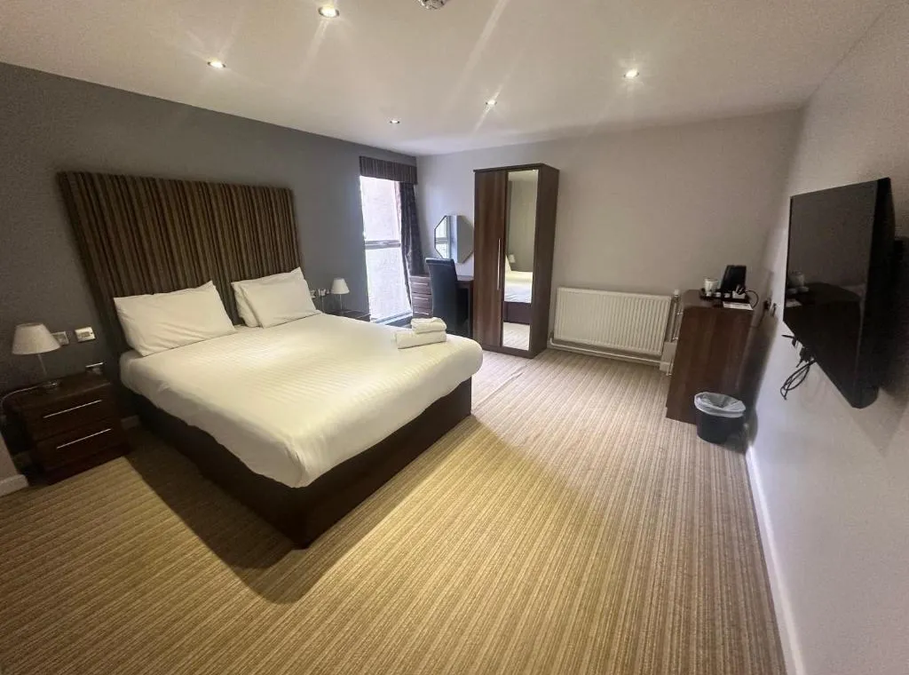 Twin Room bedroom at Sporting Lodge Inns Middlesbrough