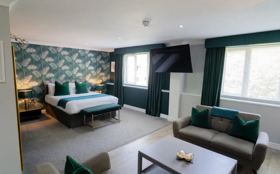 Suite bedroom at Sporting Lodge Inns Middlesbrough