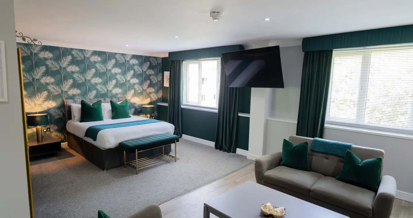 Suite bedroom at Sporting Lodge Inns Middlesbrough